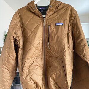 Patagonia Diamond Quilted Bomber Hooded Jacket - Men's Size S - Never Worn